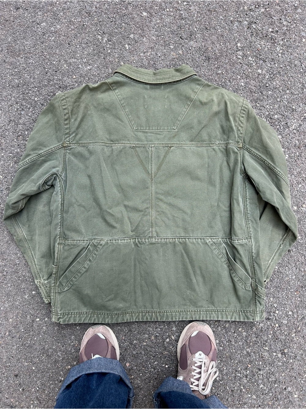 Vintage 90s L.L. Bean Military-Style Field Jacket in Olive Green - Picture 3 of 10